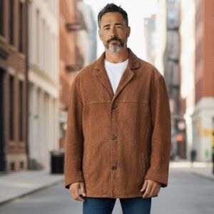 🌻VINTAGE Wilson's Leather x Pelle Studio HEAVYWEIGHT Brown Leather Jacket XXL